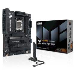 Asus TUF GAMING X870E-PLUS WIFI7, AMD X870, AM5, ATX, 4 DDR5, HDMI, 2 USB4, Wi-Fi 7, 2.5G LAN, PD 30W, 4x M.2