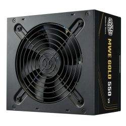 Cooler Master 550W MWE Gold V3 ATX 3.1 PSU, Fully Wired, HDB Bearing Fan, 80+ Gold