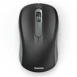 Hama AMW-200 Wireless Optical Mouse, 3 Buttons, USB Nano Receiver, 	Black/Grey