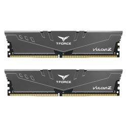 Team T-Force Vulcan Z 16GB Kit (2 x 8GB), DDR4, 3600MHz (PC4-28800), CL18, XMP 2.0, DIMM Memory, Grey