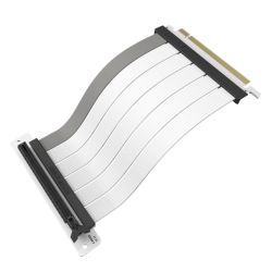 Cooler Master PCIe 4.0 x16 300mm Extension Riser Cable, Gold Plated Connectors, White - Thumbnail 2